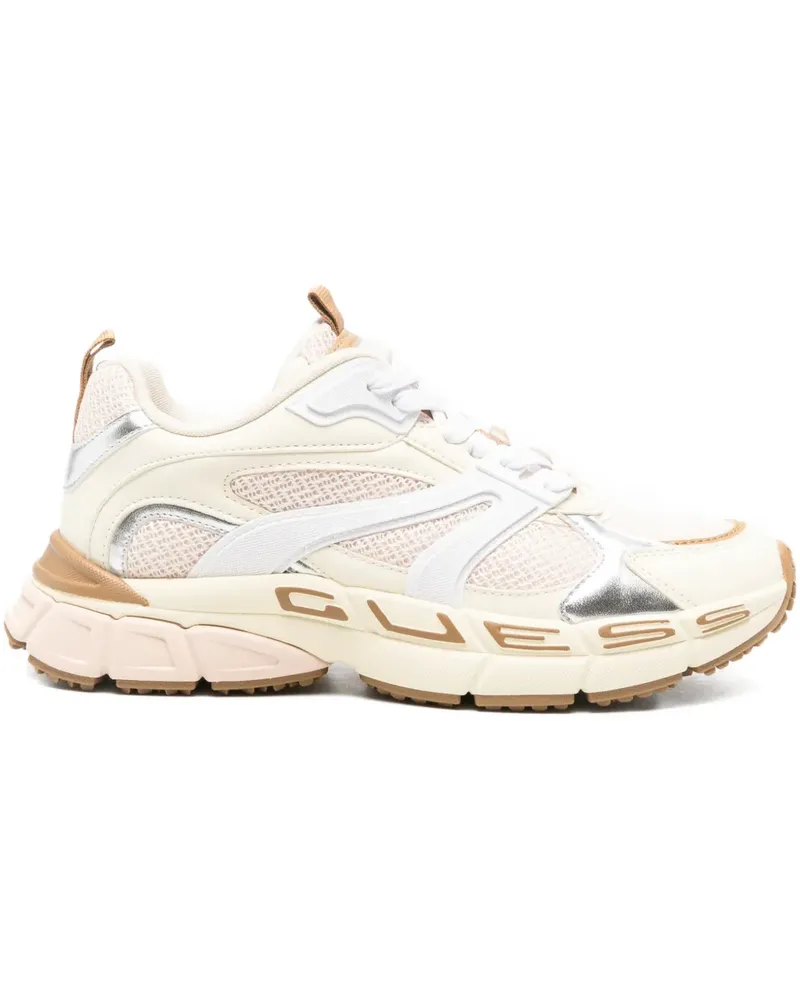 Guess Bevalli logo-lettering sneakers - Nude Nude