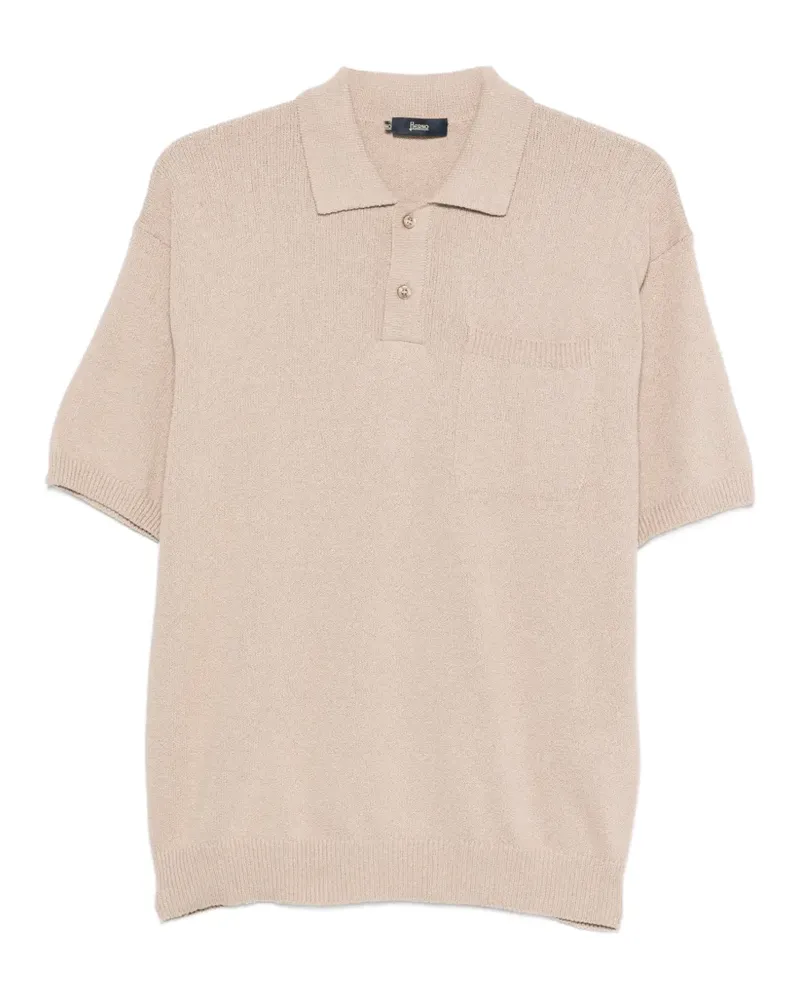 Herno chest-pocket polo shirt - Nude Nude