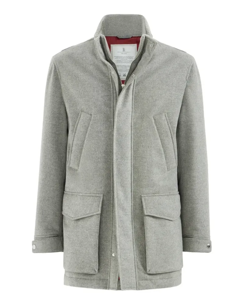 Brunello Cucinelli padded cashmere parka - Grau Grau