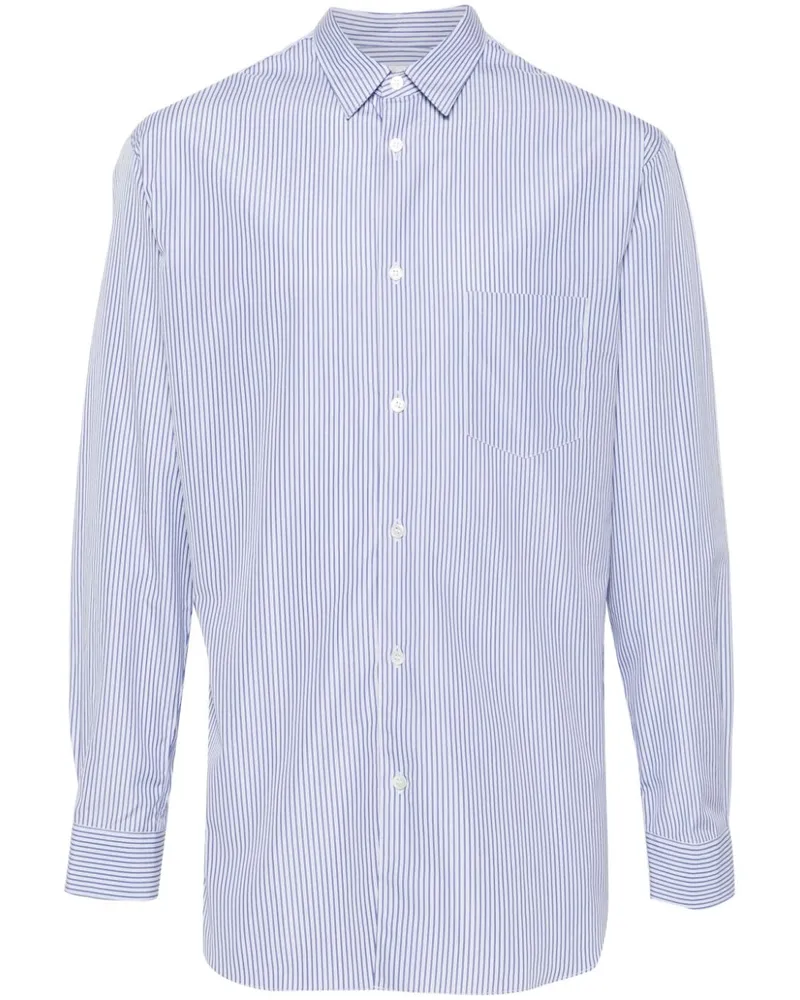 Comme des Garçons Hemd mit Patch-Detail - Blau Blau