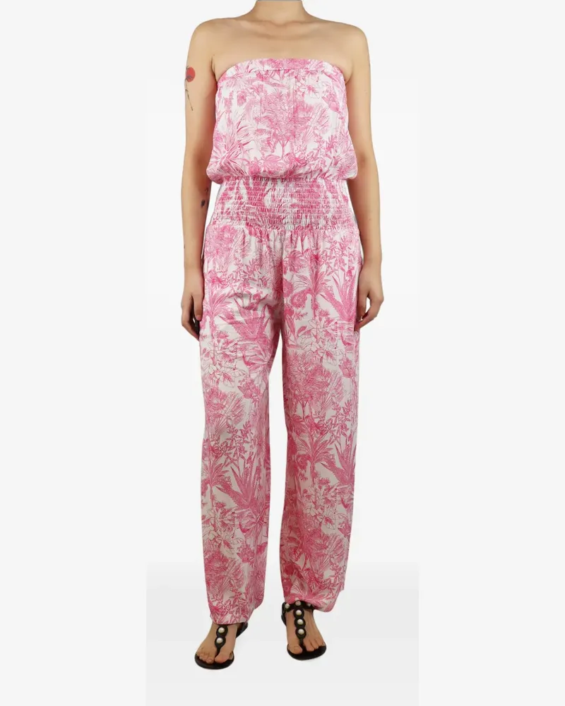Melissa Odabash floral-print jumpsuit - Rosa Rosa