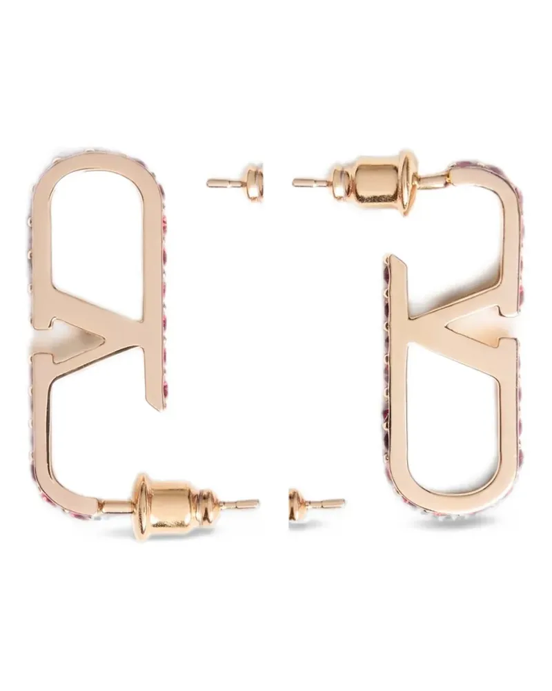Valentino Garavani VLogo Signature Ohrringe aus Metall mit Swarovski® Kristallen - Gold Gold