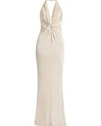 Tom Ford Neckholder-Kleid mit Knotendetail Nude