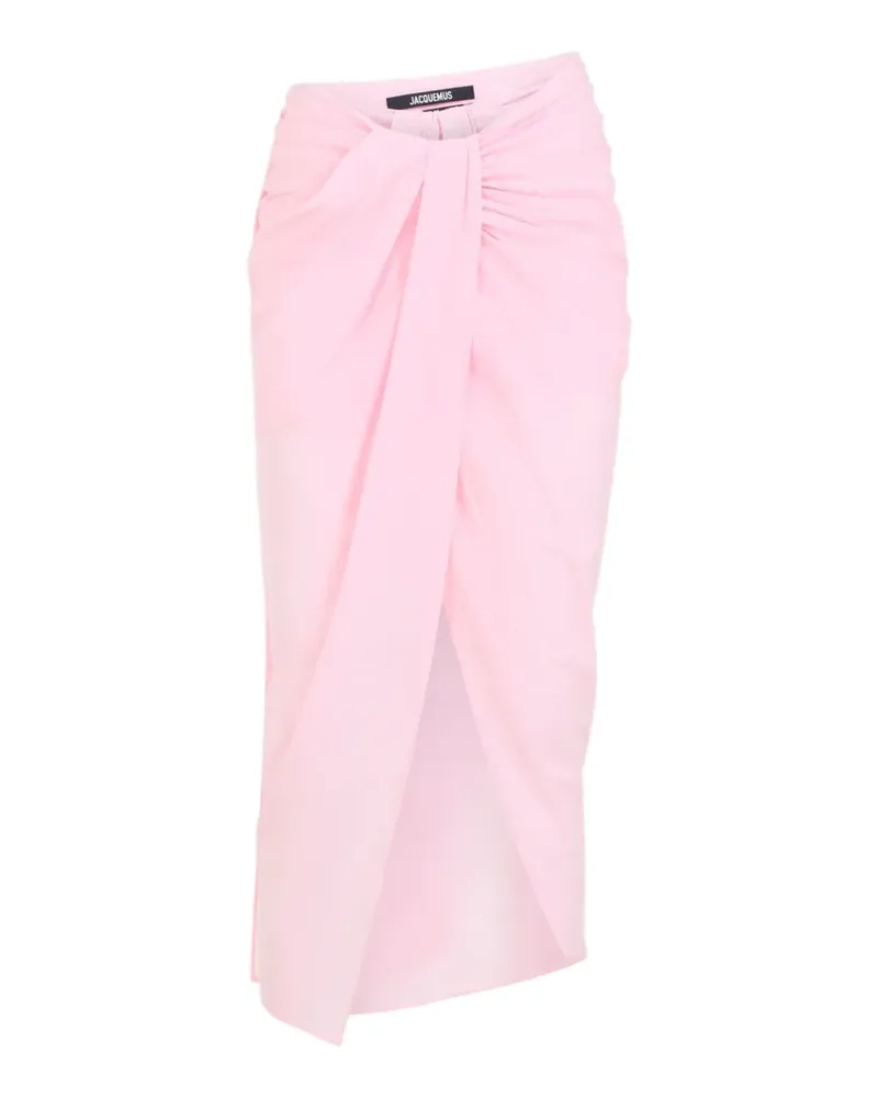 Jacquemus The Paréo draped wrap skirt - Rosa Rosa