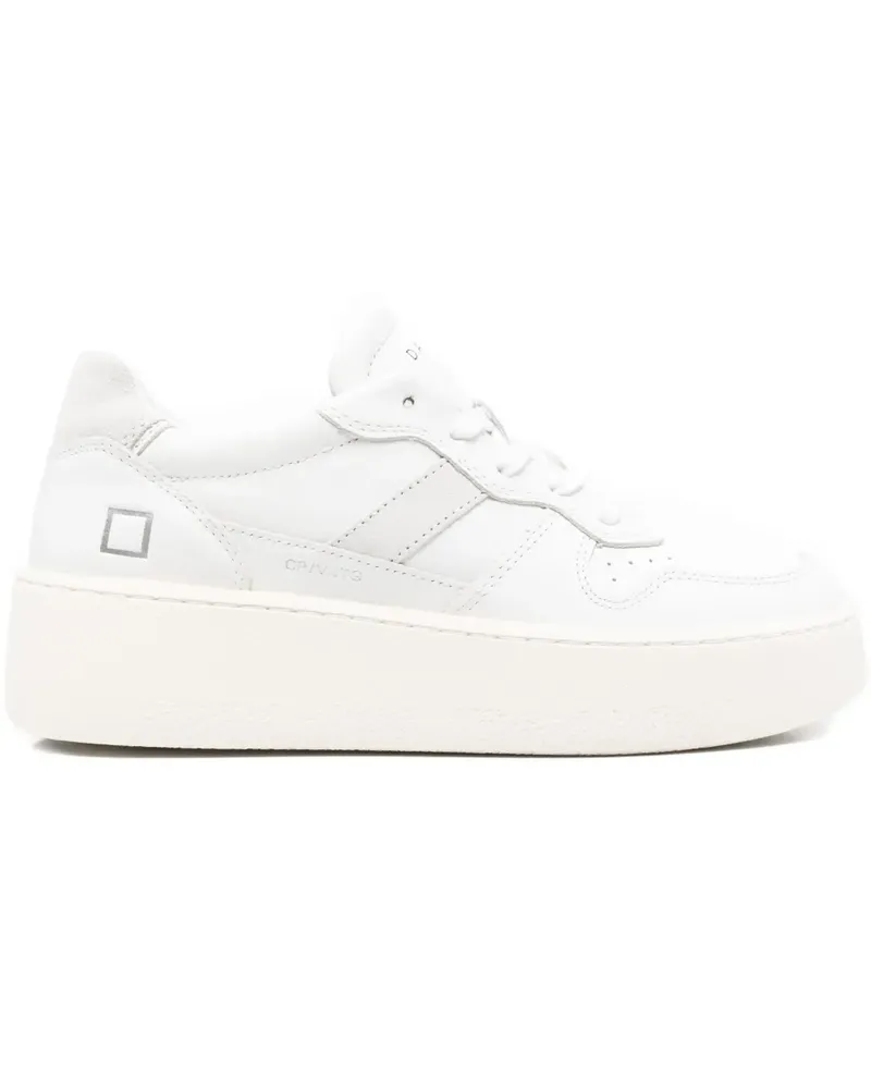 D.A.T.E. leather platform sneakers - Weiß Weiß