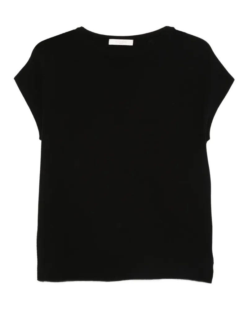 Zanone T-Shirt mit rundem Ausschnitt - Schwarz Schwarz