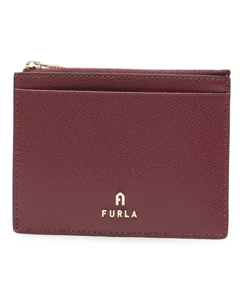 Furla L Camelia logo-plaque card holder - Rot Rot