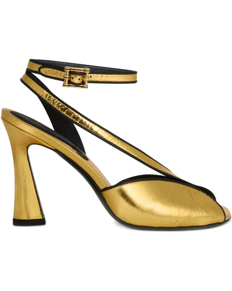 Etro Knöchelriemen-Sandalen mit Riss-Effekt 90mm - Gold Gold