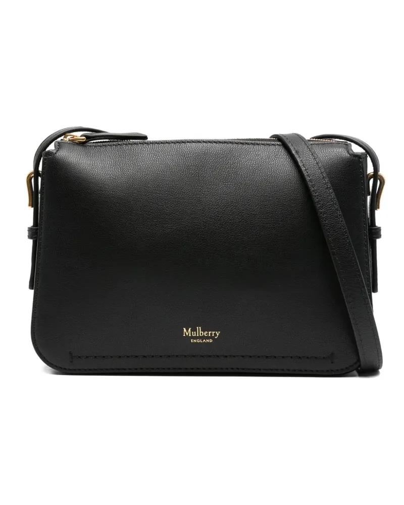 Mulberry Clovelly Umhängetasche mit Reißverschluss - Schwarz Schwarz