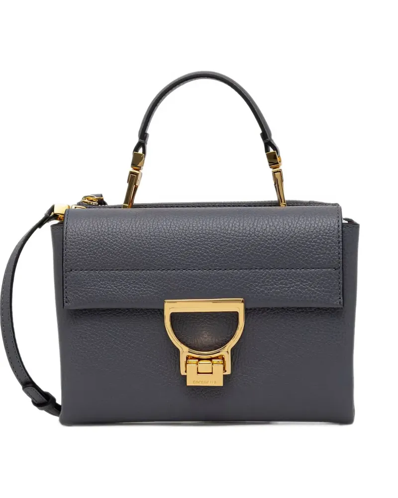 Coccinelle small Arlettis grained leather shoulder bag - Blau Blau