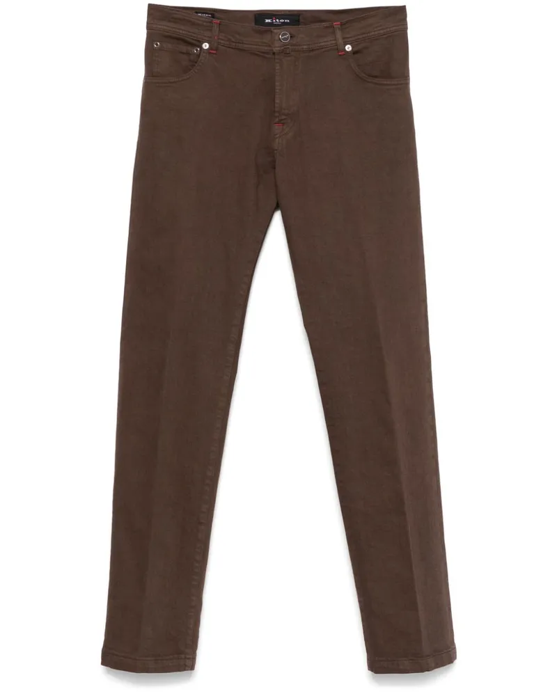 Kiton Jeans mit geradem Bein - Braun Braun