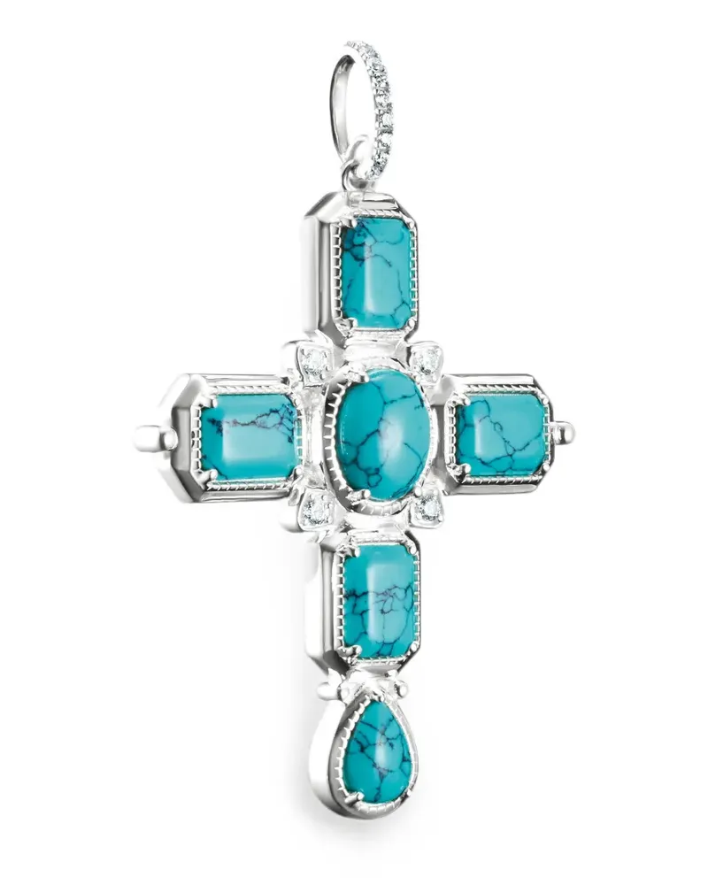 Thomas Sabo Kreuzanhänger aus Zirkonia - Silber Silber