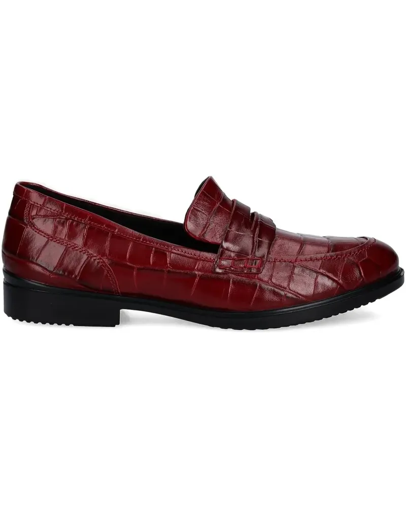 Ecco Loafer mit Kroko-Optik - Rot Rot