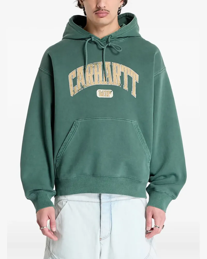Carhartt WIP logo-embroidered hoodie - Grün Grün
