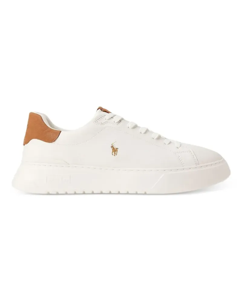 Ralph Lauren RLite Court logo-embroidered sneakers - Weiß Weiß