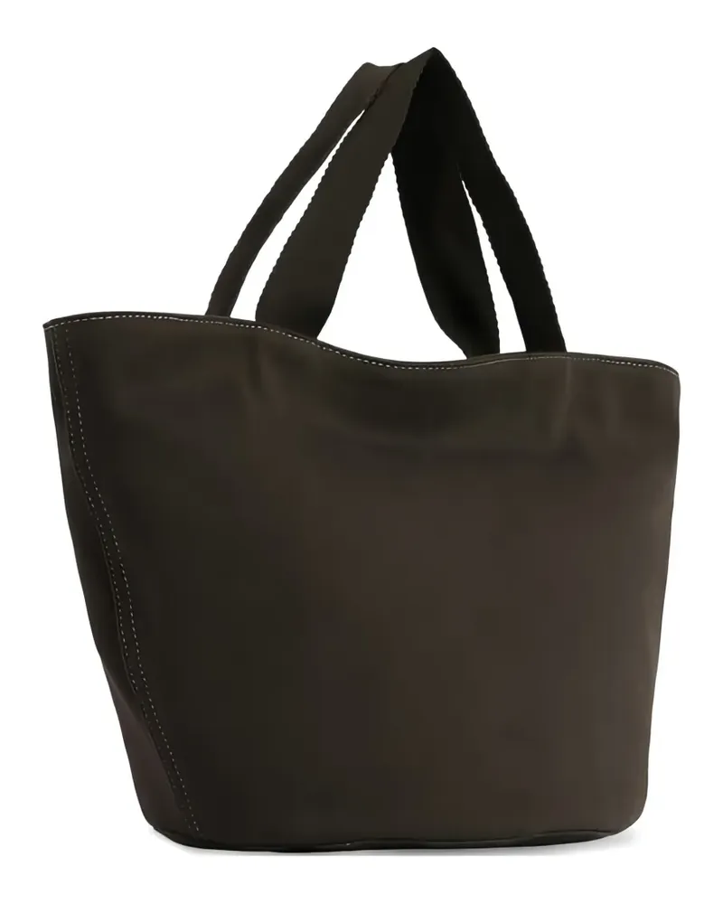 The Row contrast-stitching tote bag - Grün Grün