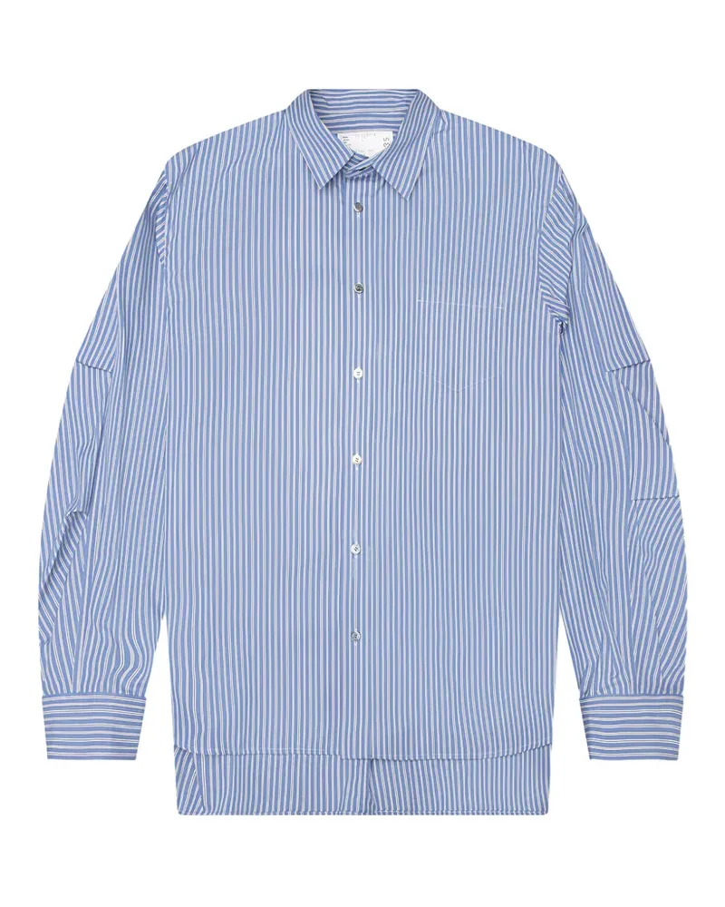 Sacai striped shirt - Blau Blau