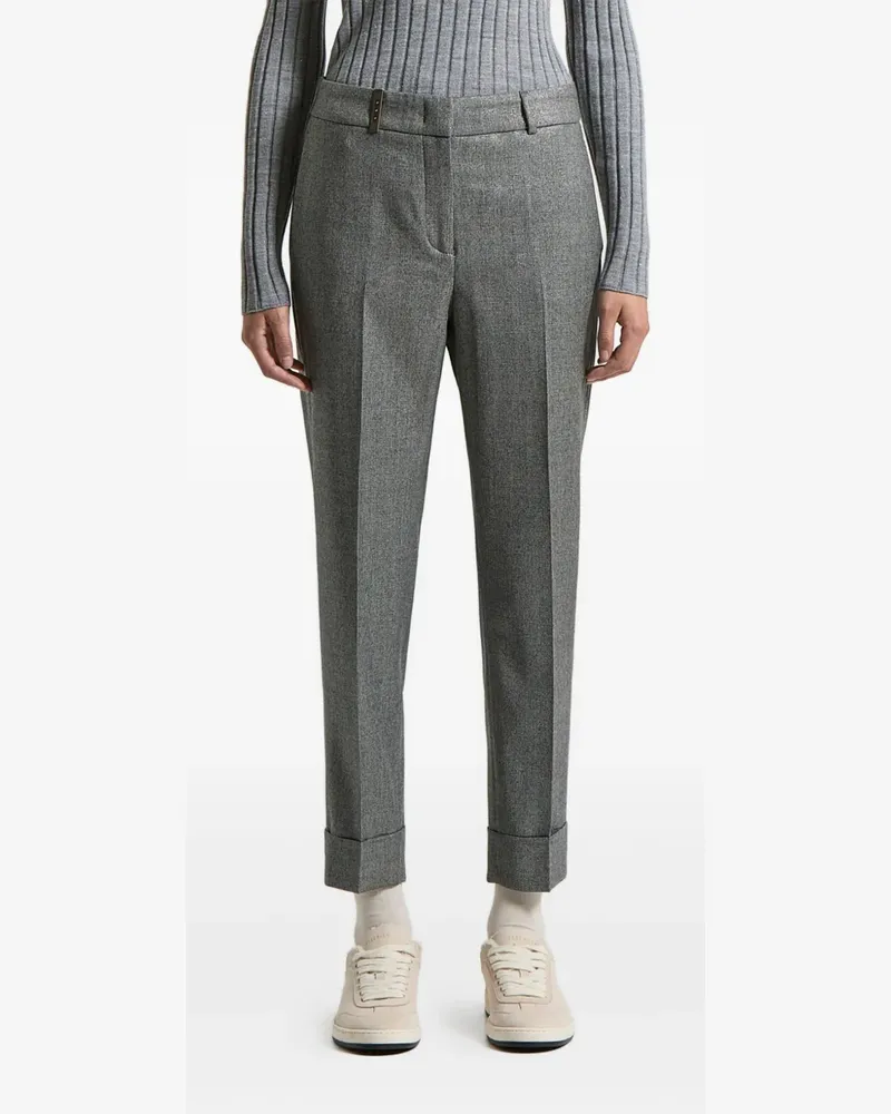 Peserico Hose mit Umschlag - Grau Grau