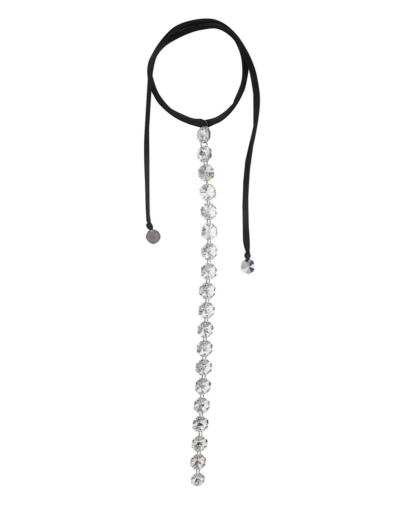 Maria Calderara crystal-embellished necklace - Schwarz Schwarz