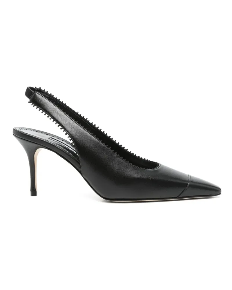 Manolo Blahnik Tabi Slingback-Pumps 70mm - Schwarz Schwarz