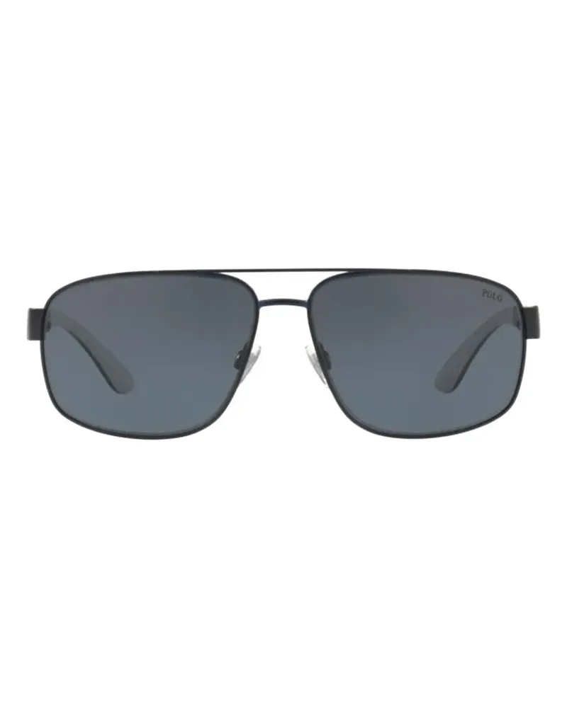 Ralph Lauren rectangle-frame metal sunglasses - Blau Blau