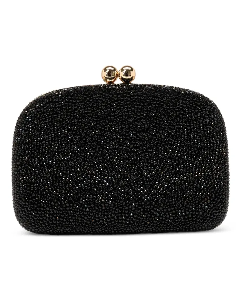 Carolina Herrera New York Vega Clutch mit Kristallen - Schwarz Schwarz