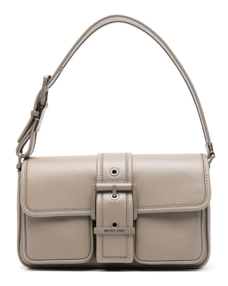 Michael Kors Mittelgroße Colby Schultertasche mit Schnalle - Grau Grau