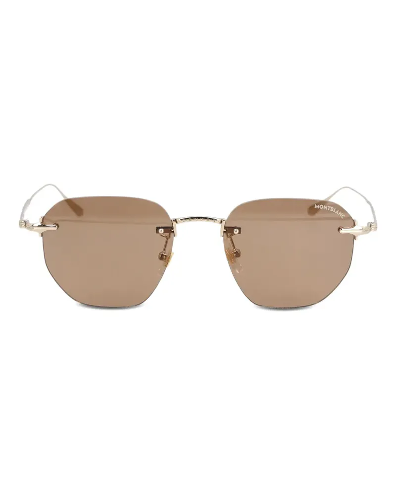 Montblanc round-shape sunglasses - Gold Gold