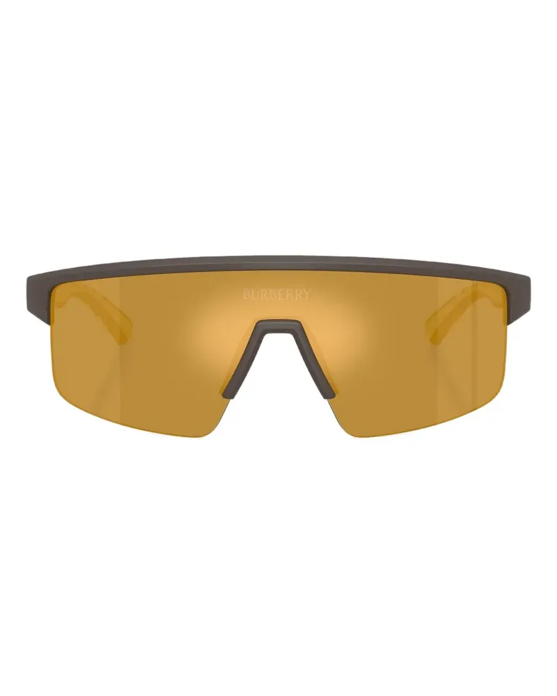 Burberry Oversized-Sonnenbrille mit Check-Muster - Braun Braun