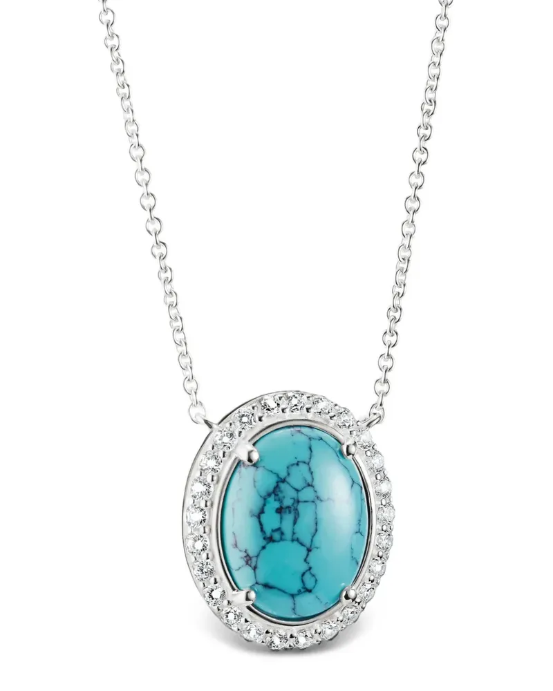 Thomas Sabo Elyndra Halskette mit Türkis-Anhänger - Silber Silber