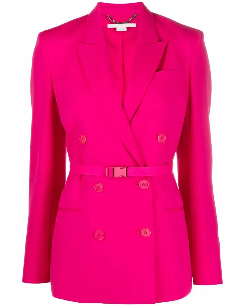 Stella McCartney Blazer mit steigendem Revers - Rosa Rosa
