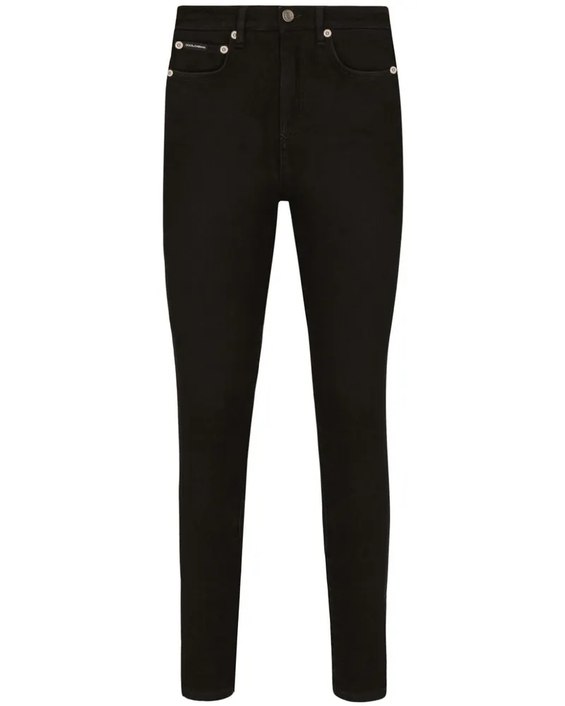 Dolce & Gabbana Klassische Skinny-Jeans - Schwarz Schwarz