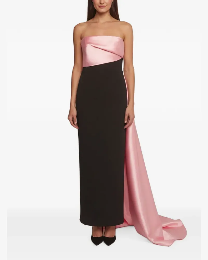 Solace London Schulterfreies Kinsley Maxikleid - Schwarz Schwarz