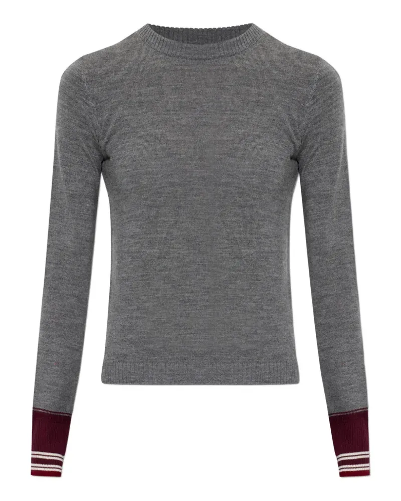 IRO Muse contrast-cuff sweater - Grau Grau