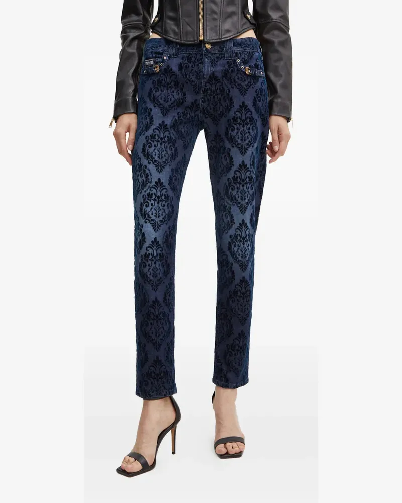 Versace Jeans Jeans mit Jacquardmuster - Blau Blau