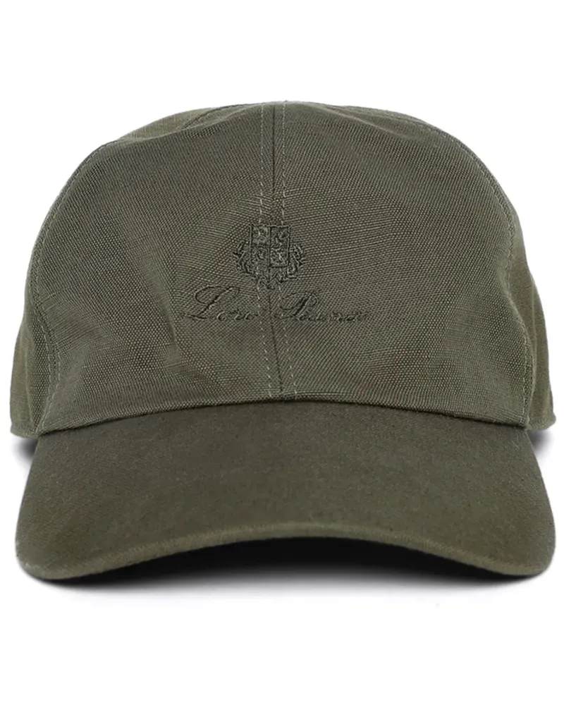 Loro Piana Baseballkappe mit Logo-Stickerei - Grün Grün