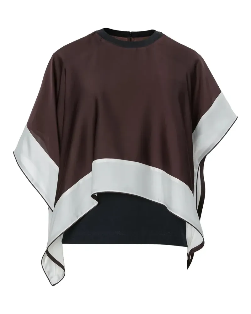 Sacai panelled layered top - Braun Braun