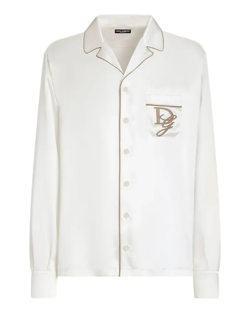 Dolce & Gabbana Hemd aus Seide - Weiß Weiß