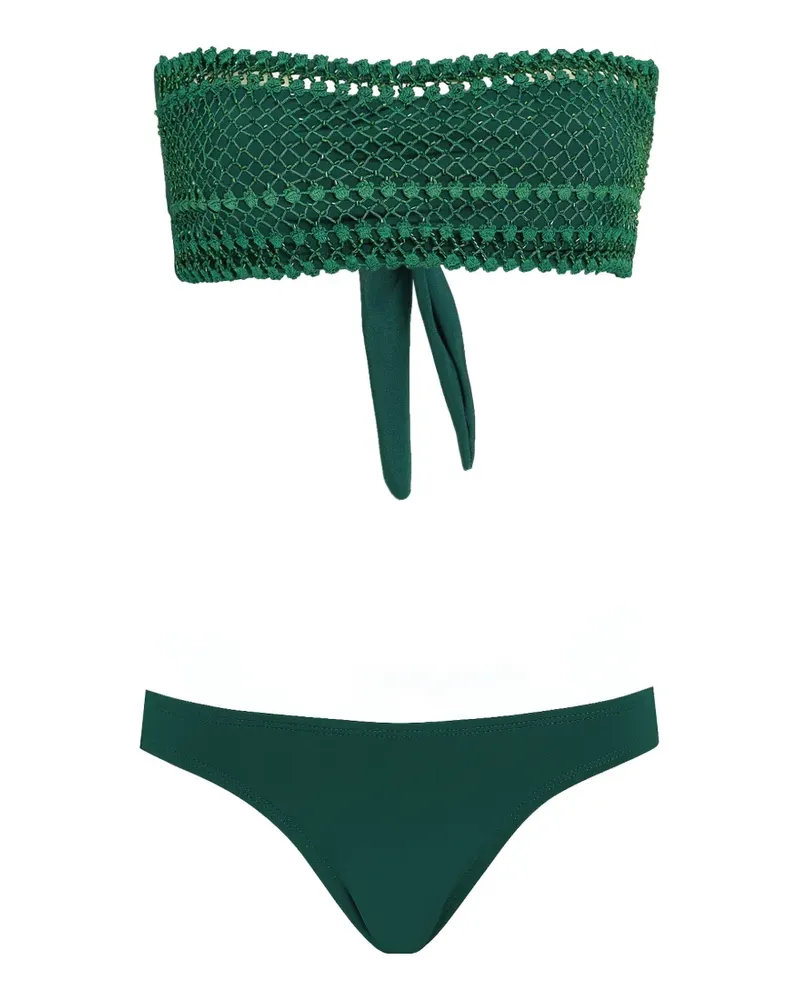 Amir Slama Bandeau-Bikini - Grün Grün