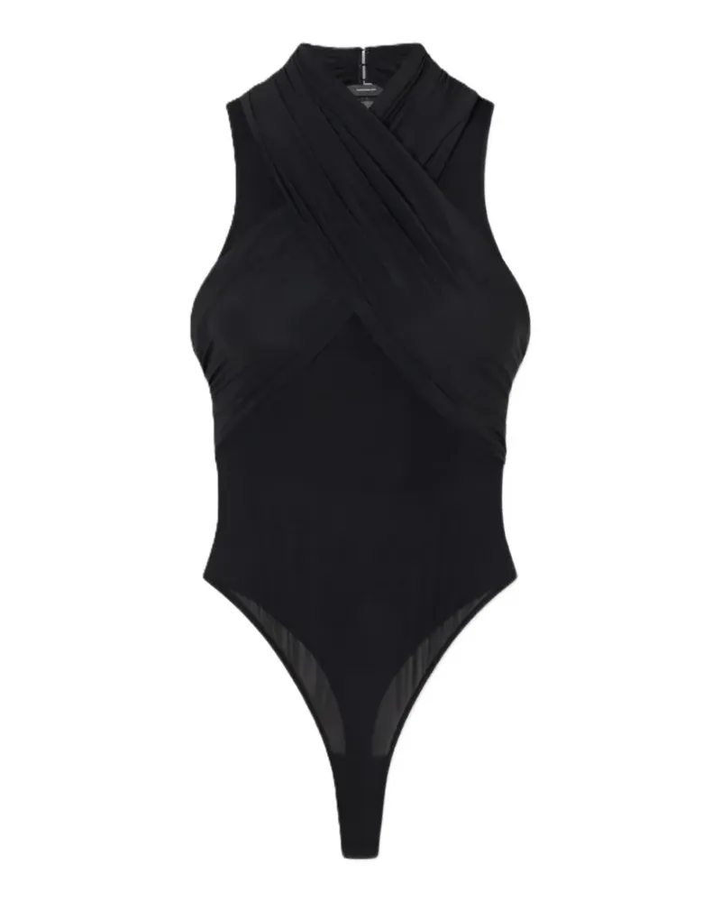 WARDROBE.NYC translucent tank bodysuit - Schwarz Schwarz