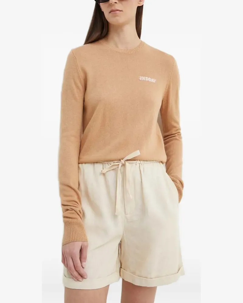 Day Birger et Mikkelsen Pullunder mit Logo-Strick - Nude Nude
