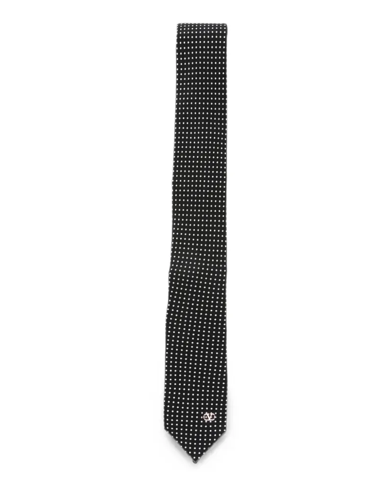 Valentino Garavani VLogo tie - Schwarz Schwarz