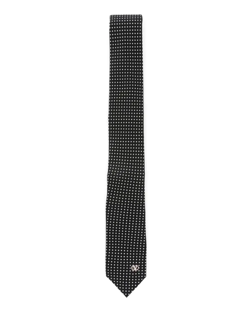 Valentino Garavani VLogo tie - Schwarz Schwarz