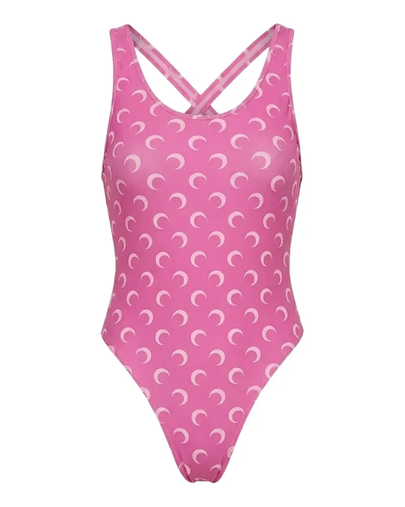 Marine Serre moon printed swimwear - Rosa Rosa