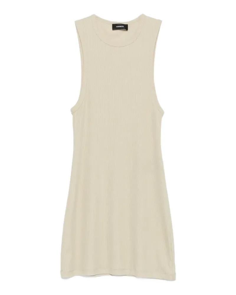WARDROBE.NYC Geripptes Stricktop - Grau Grau