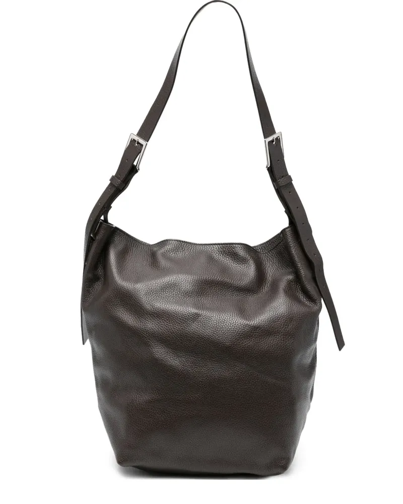 P.A.R.O.S.H. Schultertasche mit Schnallenverschluss - Braun Braun
