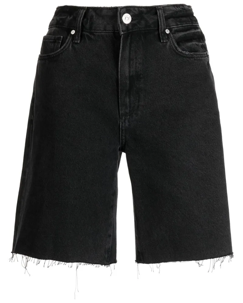 Paige Sammy Shorts mit hohem Bund Schwarz