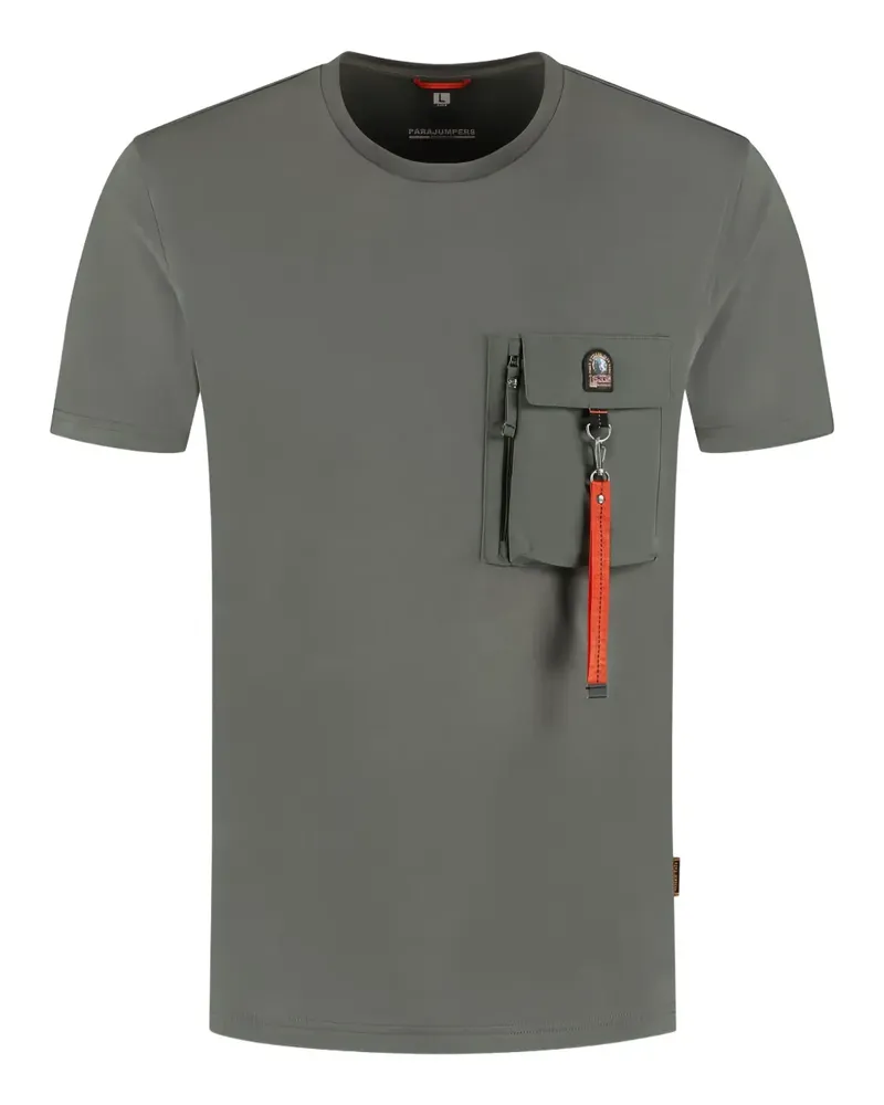 Parajumpers T-Shirt mit aufgesetzter Tasche - Grau Grau