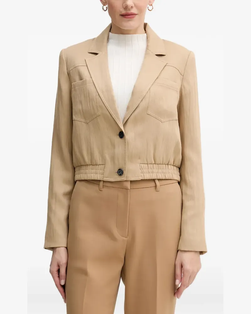 DKNY chest-pockets jacket - Nude Nude