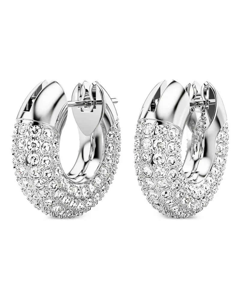 Swarovski Creolen mit Kristallverzierung - Silber Silber